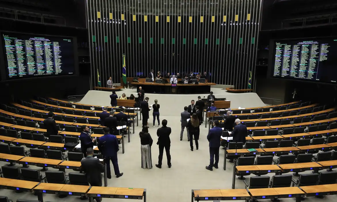 Brasília (DF) 06/02/2025  - Plenário da câmara dos deputados, durante sessão deliberativa virtual para a votação de propostas. Na pauta, sete projetos de decreto legislativo sobre acordos internacionais firmados pelo Brasil.
Foto Lula Marques/ Agência Brasil