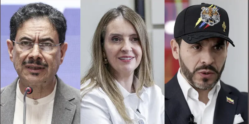 Brasília (DF), 29/05/2026 – Ivan Cepeda, filósofo de esquerda, defensor dos direitos humanos e aliado do atual presidente Gustavo Petro; Paloma Valência, senadora da direita mais tradicional da Colômbia, aliada do ex-presidente Álvaro Uribe; e Abelardo de La Espriella, advogado milionário admirador do Javier Milei e Donald Trump, que nunca se candidatou..
Fotos: Reuters/Proibida reprodução
