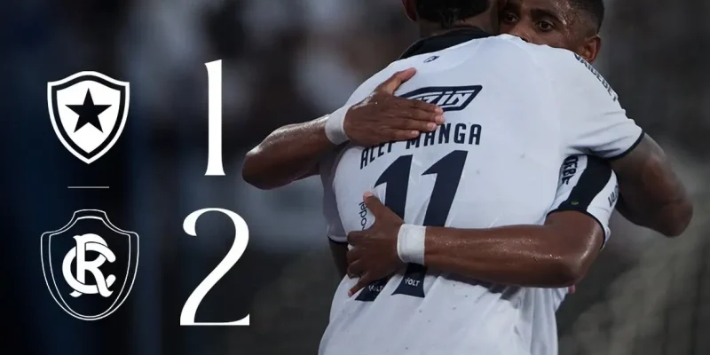 Remo vence Botafogo de virada por 2 a 1 no NIlton Santos, pelo Brasileirão, em 02/05/2026