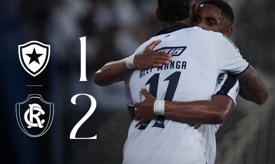 Remo vence Botafogo de virada por 2 a 1 no NIlton Santos, pelo Brasileirão, em 02/05/2026