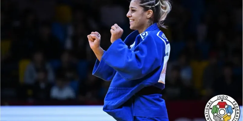 Sarah Souza é bronze no Grand Slam de judô de Astana, em 8/05/2026