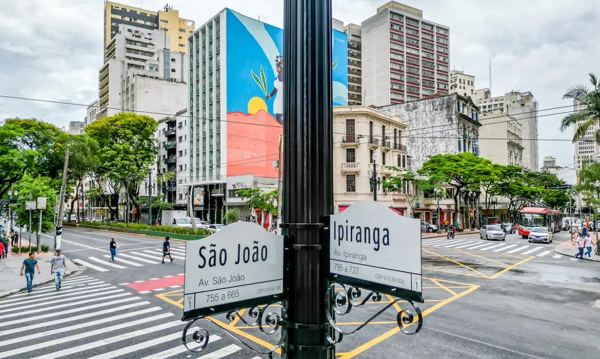 São Paulo (SP), 23/04/2026 - FOTO DE ARQUIVO - Esquina Histórica - Av. São João x Av. Ipiranga. Foto: Edson Lopes Jr/Prefeitura SP