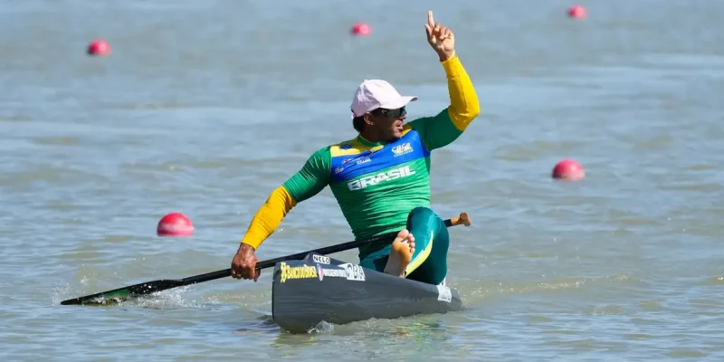 Espanha- 17/05/2025 Isaquias Queiroz garante ouro na Copa do Mundo de canoagem velocidade. Foto Federação Espanhola de Canoagem