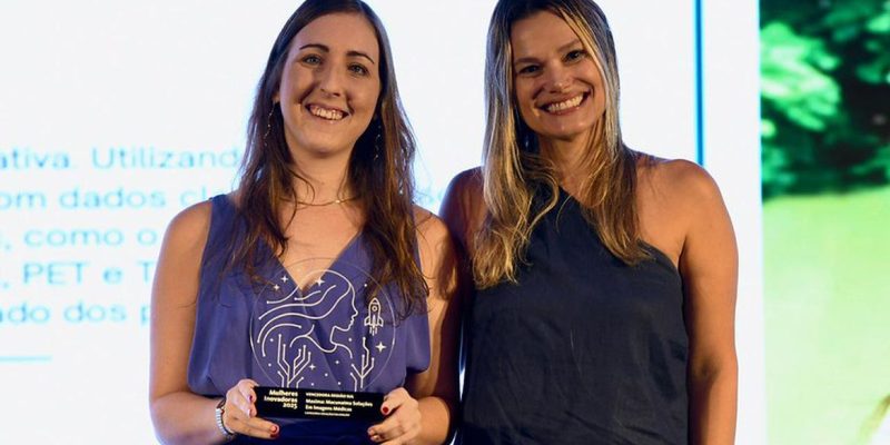28/04/2026 - Prêmio Mulheres Inovadoras destina R$ 3,6 milhões a startups. Representantes da Masima Macunaíma Soluções em Imagens Médicas, da região Sul.  Foto: Lucas Landau/Finep
