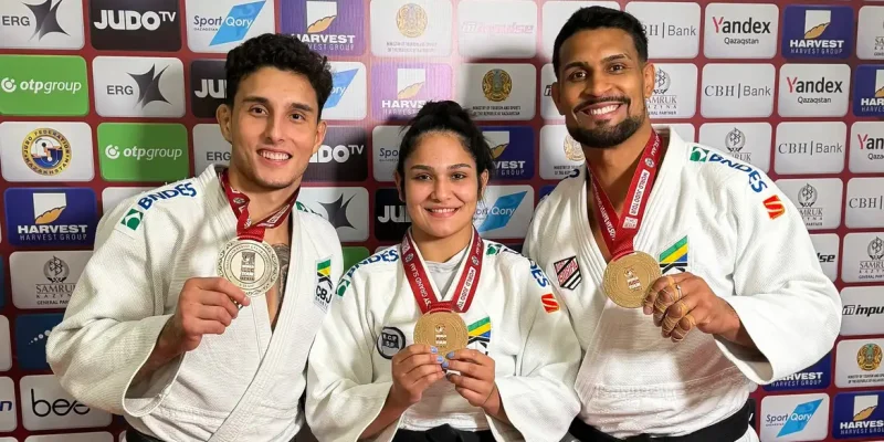 Cazaquistão - 10/05/2026 - Brasil chega a sete medalhas no Grand Slam de Astana. Foto: Divulgação - CBJ