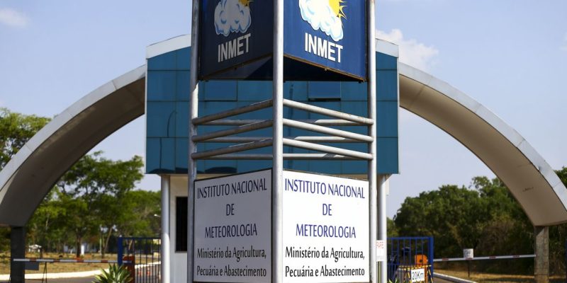 Fachada do instituto nacional de meteorologia (INMET), em Brasília.