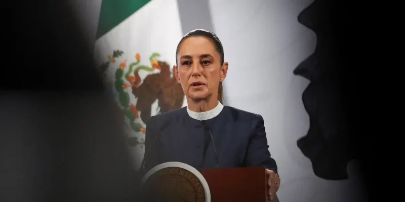 A presidente do México, Claudia Sheinbaum 
3 de novembro de 2025
REUTERS/Henry Romero