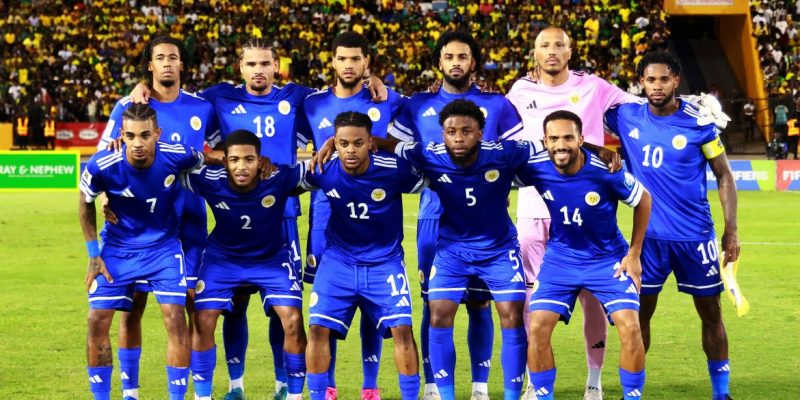 FILE PHOTO: Soccer Football - FIFA World Cup - CONCACAF Qualifiers - Group B - Jamaica v Curacao - National Stadium Independence Park, Kingston, Jamaica - November 18, 2025 Curacao players pose for a team group photo before the match REUTERS/Gilbert Bellamy/File Photo