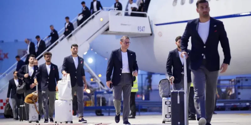 FIFA World Cup 2026 - Team Iran arrives at Tijuana for World Cup - Tijuana International Airport, Tijuana, Mexico - June 7, 2026  Iran's Mehdi Taremi and Alireza Jahanbakhsh arrive with the team ahead of the World Cup REUTERS/Victor Medina     TPX IMAGES OF THE DAY