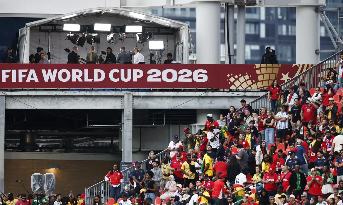Torcedores antes da partida entre Gana e Panamá pela Copa do Mundo em Toronto
17 de junho de 2026 REUTERS/Benoit Tessier