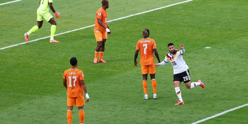 Soccer Football - FIFA World Cup 2026 - Group E - Germany v Ivory Coast - Toronto Stadium, Toronto, Canada - June 20, 2026 Germany's Deniz Undav celebrates scoring their second goal REUTERS/Piroschka Van De Wouw TPX IMAGES OF THE DAY