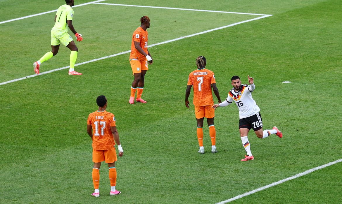 Soccer Football - FIFA World Cup 2026 - Group E - Germany v Ivory Coast - Toronto Stadium, Toronto, Canada - June 20, 2026 Germany's Deniz Undav celebrates scoring their second goal REUTERS/Piroschka Van De Wouw TPX IMAGES OF THE DAY
