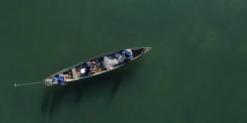 Imperatriz (MA), 13/10/2025 – Vista de pescadores em atividade nas águas do Rio Tocantins. Foto: Fernando Frazão/Agência Brasil