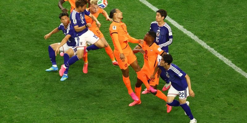 Soccer Football - FIFA World Cup 2026 - Group F - Netherlands v Japan - Dallas Stadium, Arlington, Texas, U.S. - June 14, 2026 Japan's Daichi Kamada scores their second goal REUTERS/Kai Pfaffenbach TPX IMAGES OF THE DAY