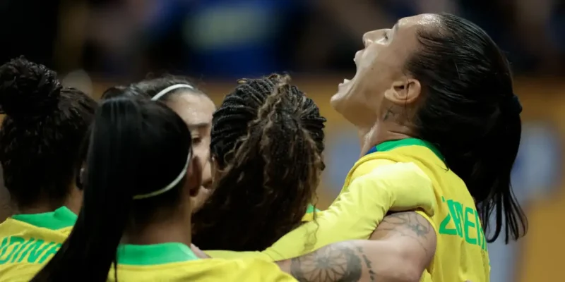 São Paulo (SP), 06/06/2026 - Lance de jogo amistoso entre Seleção Brasileira Feminina do Brasil x Estados Unidos, na Neo Química Arena. Foto: Paulo Pinto/Agencia Brasil