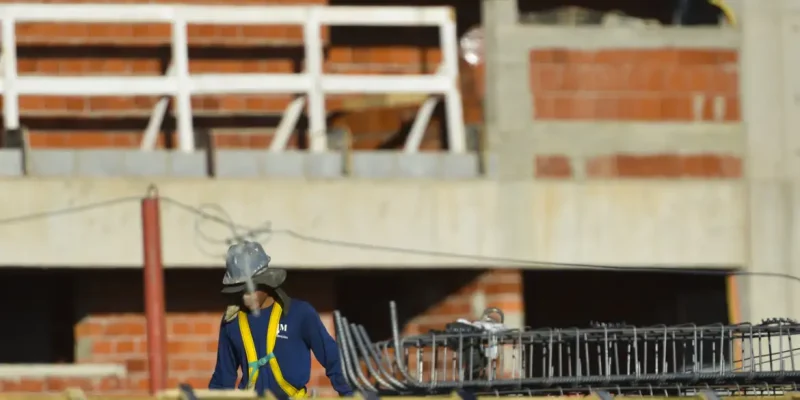 Construção de prédios residenciais e comerciais no Setor Noroeste em Brasília