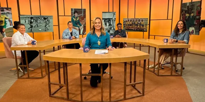 Rio de Janeiro (RJ), 26/06/2026 – Sem Censura, da TV Brasil, recebe pioneiras do futebol feminino a um ano da Copa do Mundo da modalidade no país.
Foto: Rodrigo Peixoto/TV Brasil