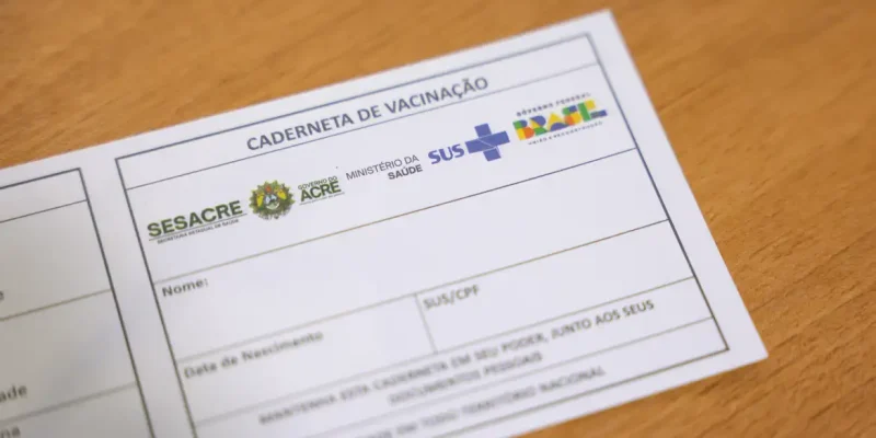 Rio Branco (AC), 07/05/2026 – Caderneta de Vacinação, apresentada durante o curso Sala de Vacina, da MSD, ministrado em Rio Branco (AC). Foto: Tomaz Silva/Agência Brasil
