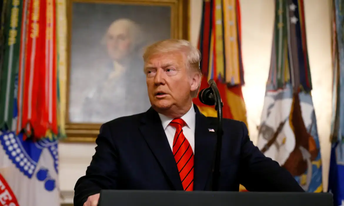 U.S. President Donald Trump makes a statement at the White House following reports that U.S. forces attacked Islamic State leader Abu Bakr al-Baghdadi in northern Syria, in Washington, U.S., October 27, 2019. REUTERS/Jim Bourg