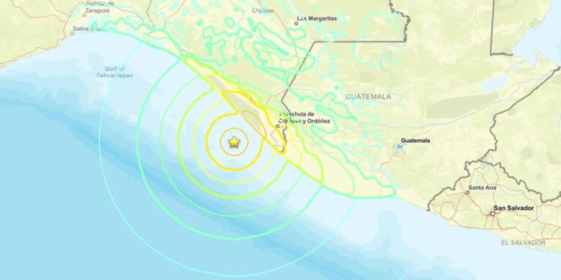 Terremoto de magnitude 7,4 atinge a costa mexicana. Foto: Frame/ Reuters/ Proibido reprodução