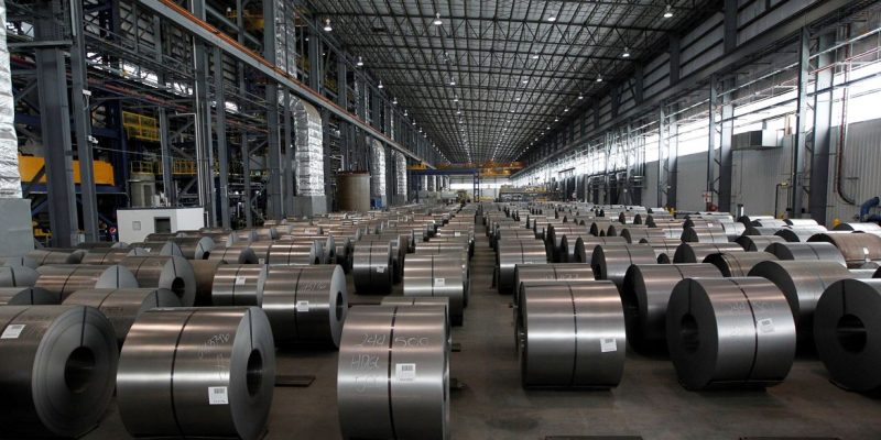 Bobinas de aço galvanizado prontas para serem entregues