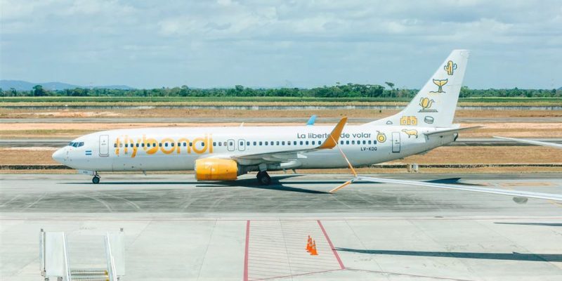 A agência Nacional de Aviação ( ANAC ) limitou no Brasil a comercialização de passagens aéreas da empresa argentina Flybondi. Foto: Lucas Meneses/ Ascom Setur-AL
