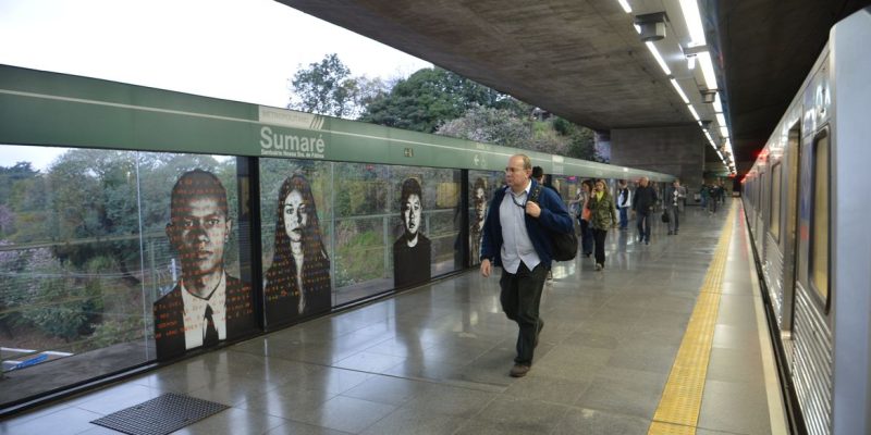 Estação Sumaré da linha verde do metrô de São Paulo.