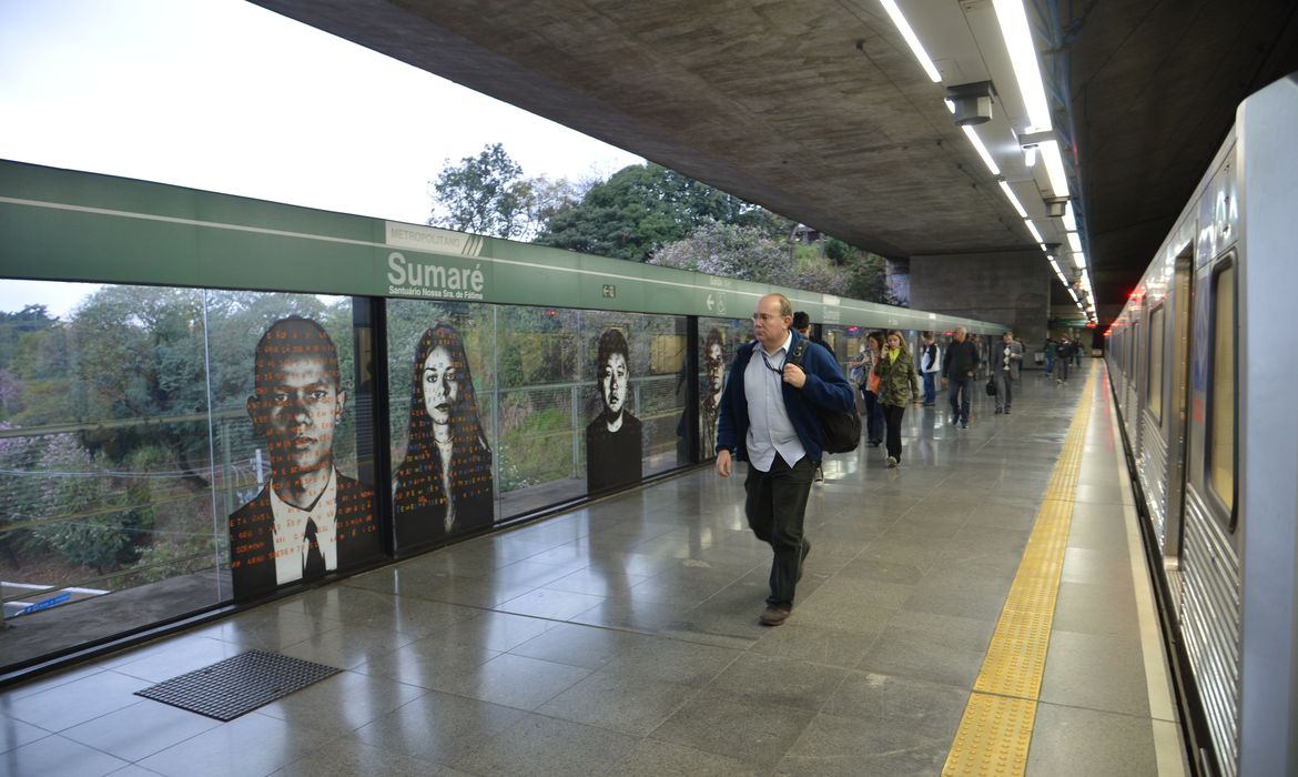 Estação Sumaré da linha verde do metrô de São Paulo.