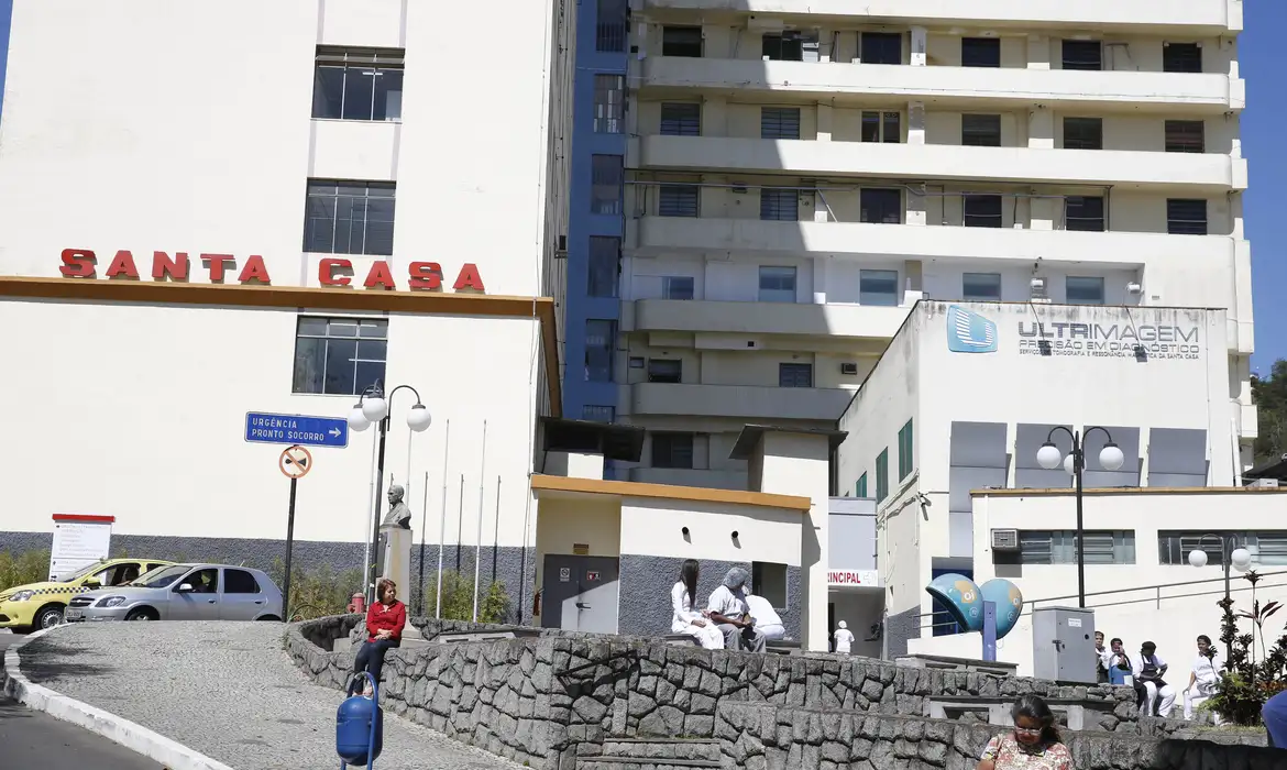 Fuiz de Fora - Santa Casa de Misericórdia, hospital onde o deputado Jair Bolsonaro foi atendido após ser esfaqueado Foto: Tomaz Silva/Agência Brasil