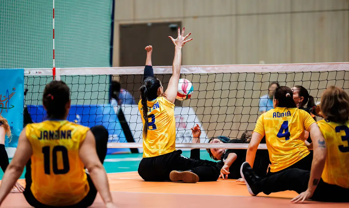 14/07/2026 - Hanghzou (China) - Brasil vai às quartas do Mundial de vôlei sentado nos dois naipes. Foto: World Paravolley/Divulgação