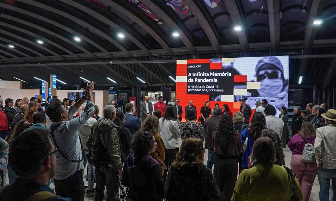 09/07/2026 - São Paulo - Centro Cultural São Paulo recebeu a abertura da exposição “A Infinita Memória da Pandemia: a história da Covid-19 por todos nós, brasileiros”. Foto: CCSPOFICIAL/ Instagram