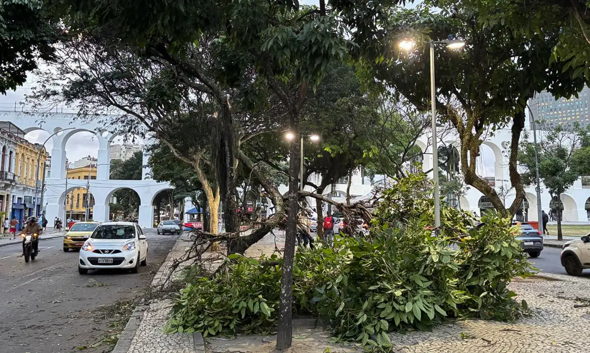 Rio de Janeiro - 29/07/2026 - ventania causa estragos no Rio. Foto Tânia Rêgo/Agência Brasil
