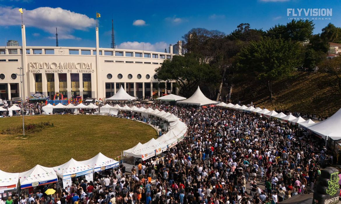 Festival de gastronomia em São Paulo, no estacionamento do estádio do Pacaembu . Foto: Divulgação/Cola em Sampa