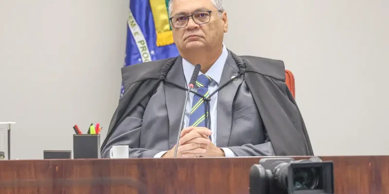 Brasília (DF), 25/02/2026 – Ministro  Flávio Dino no plenário da primeira turma durante segundo dia do julgamento no STF dos mandantes do assassinato da ex-vereadora, Marielle Franco.
Foto: Valter Campanato/Agência Brasil