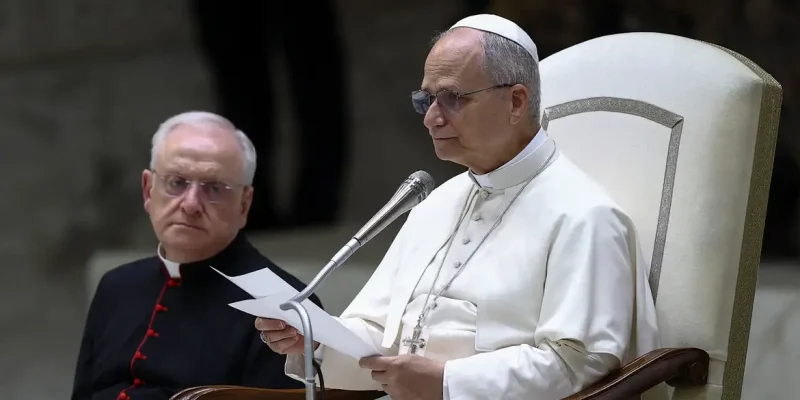 Papa Leão no Vaticano
 27/8/2025   Reuters/Guglielmo Mangiapane/Proibida reprodução