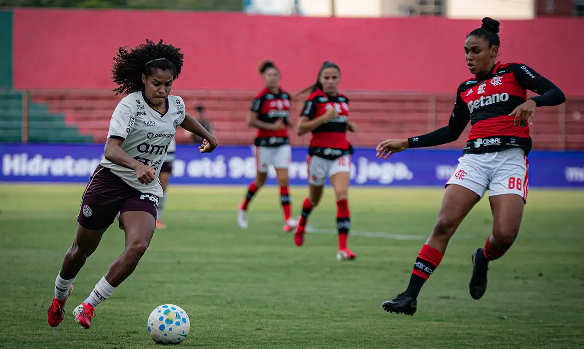 Lance de Jogo entre Flamengo e Ferroviária, pelo Campeonta Brasileiro de Futebol Feminino 2026. Foto: Rafael Zocco/Ferroviária