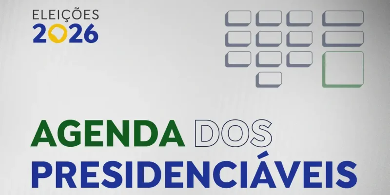 Brasília (DF), 18/08/2026 - Arte  Agenda dos Presidenciáveis.
Arte EBC