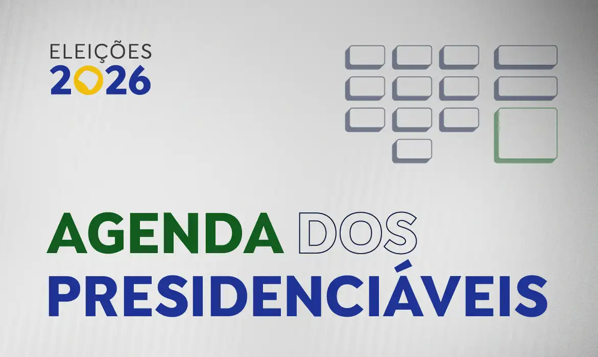 Brasília (DF), 18/08/2026 - Arte  Agenda dos Presidenciáveis.
Arte EBC