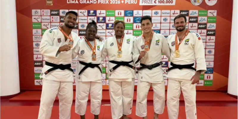 Brasil lidera quadro de medalhas do Grand  Prix de judô em Lima, com cinco ouros, uma prata e cinco bronzes - em 16/08/2026