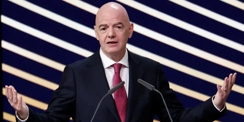 Infantino no 50º Congresso Ordinário da Uefa
  12 de fevereiro de 2026   REUTERS/Benoit Tessier