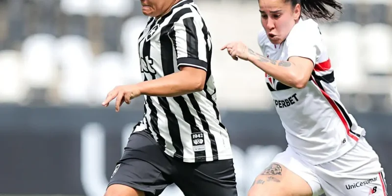 Brasileiro Feminino: São Paulo goleia, iguala líder e afunda Botafogo. Foto: Arthur Barreto/BFR