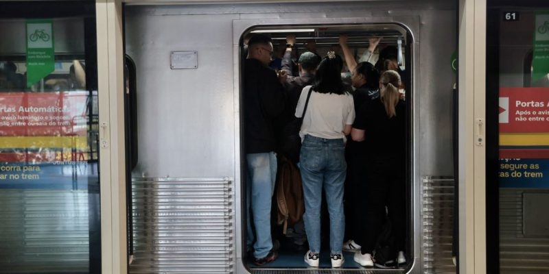 São Paulo (SP)-05/08/2026 . Movimento no Metrô Linha Vermelha,no segundo dia da greve dos trens.
Foto: Paulo Pinto/Agencia Brasil