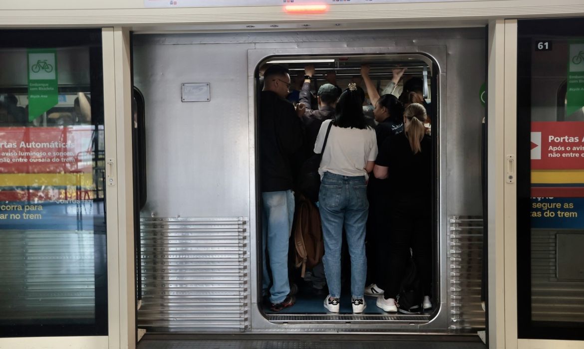 São Paulo (SP)-05/08/2026 . Movimento no Metrô Linha Vermelha,no segundo dia da greve dos trens.
Foto: Paulo Pinto/Agencia Brasil