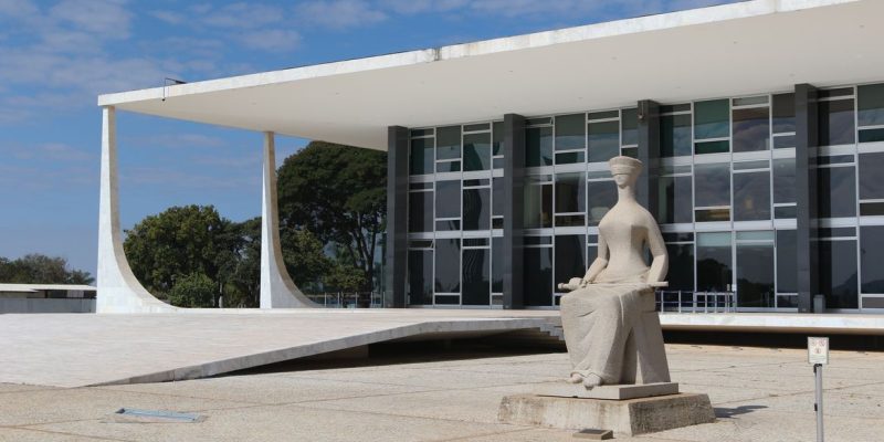 Palácio do Supremo Tribunal Federal na Praça dos Três poderes em Brasília